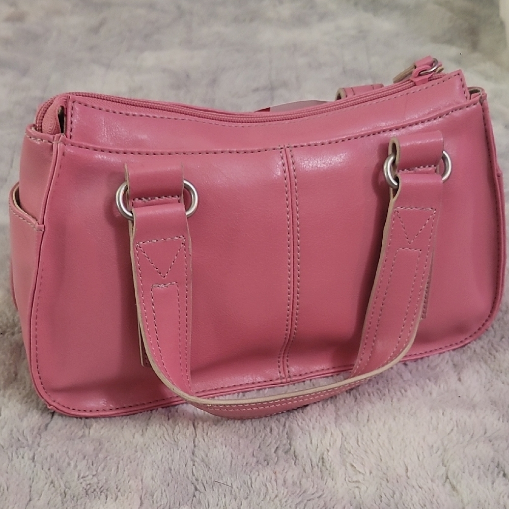 Vintage Faux Leather Pink Handbag